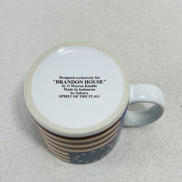 Spirit Of Flag Mug Brandon House Warren Kimble Sakura US USA America Patriot - Picture 6 of 10